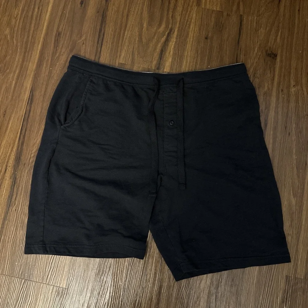 Hanes Men's Jersey Knit Cotton Button Fly Pajama Sleep Shorts Large Bundle Of 6